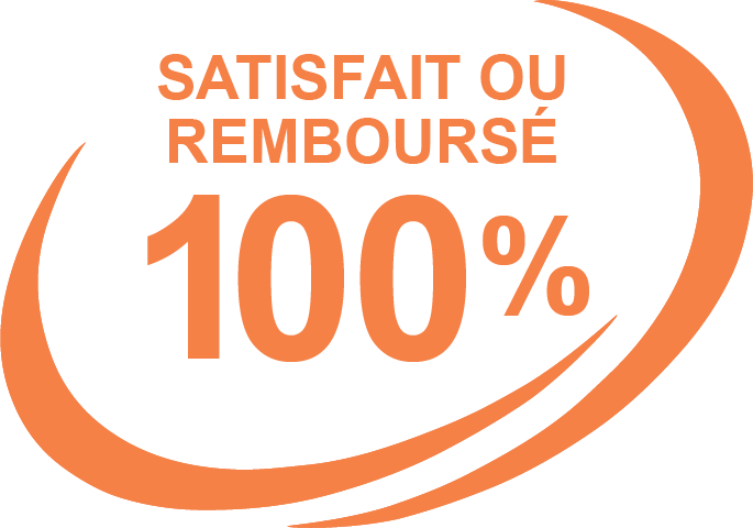 Pictogramme "Satisfait ou remboursé 100%"